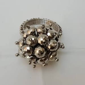 Luxury Crystal Beaded Napkin <b>Ring</b> | Handmade Decorative Table Napkin Holder | Wedding Dining Table Decor Elegant Accessory - Product Image 3