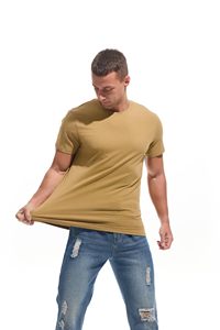 T-shirts d'été pour hommes en mélange de coton, col rond, ultra-doux, coupe athlétique, manches courtes, unis, décontractés, pour la gym et la course à pied - Product Image 3