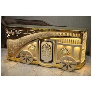 Exhibe una elegante estación de comida para catering, a menudo utilizada en eventos de boda o banquetes. - Product Image 1