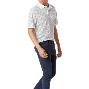 Polo brodé tricoté à manches courtes pour hommes, anti-plis, décontracté, pour le travail ou le golf, vente en gros - Product Image 2