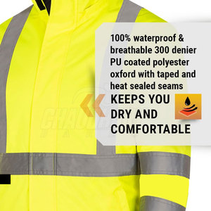 Chaqueta de Trabajo de Diseño Clásico para Aplicaciones Industriales, Chaqueta de Trabajo de Tela Flexible para Máxima Movilidad - Product Image 3