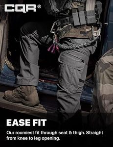 Pantalones Cargo Tácticos Gris Oscuro para Hombre, con Múltiples Bolsillos, Material de Lona, Secado Rápido, Estilo Workwear, Cintura Media, Cierre de Cremallera, para Otoño - Product Image 5