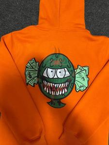 Nouveau design, sweat à capuche personnalisé délavé, impression sérigraphique, 100% coton, pull-over, coupe ample, effet vintage, pour hommes - Product Image 6