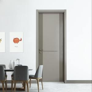 Puerta de Madera MDF de Núcleo Sólido, Estilo Moderno y Minimalista, en Oferta, con Revestimiento de Madera para Interiores, en Varios Colores, para Dormitorio y Baño - Product Image 5
