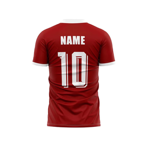 Unisex Custom Half Sleeve Front Logo Moisture-Wicking Soccer Jersey Dark Blue Shirt <b>Set</b> for Teams Clubs Schools Game Use - Product Image 2