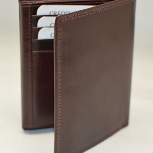 Portefeuille long en cuir véritable avec fermeture éclair, emplacements multiples pour cartes, design minimaliste unisexe - Product Image 5