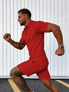 Conjunto Deportivo Informal para Hombre de Alta Calidad, Transpirable, Ecológico, de Secado Rápido, 100% Poliéster, Camiseta y Pantalones Cortos, Directo de Fábrica - Product Image 5