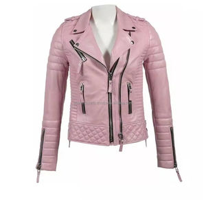 Offre Spéciale femmes blanc en peau de mouton véritable cuir Bomber veste manteau de haute qualité Micro Polyester polaire Street Wear perle - Product Image 2