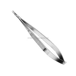Porte-aiguilles micro-courbes A-1 VERITAS Castroviejo 14 cm de haute qualité réutilisables, ensemble d'instruments chirurgicaux pour sutures - Product Image 2