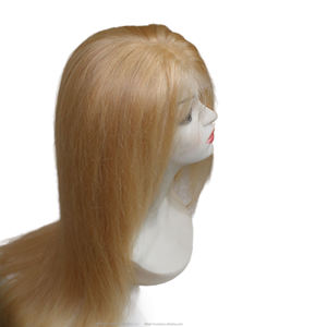 Perruque lace front wig 100% naturelle brésilienne, cheveux Remy, blond transparent, 613, haute qualité, noué à la main, vente en gros - Product Image 1