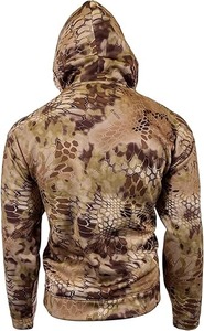 Sudadera con Capucha de Forro Polar con Estampado de Camuflaje de Selva, Informal, para Caza y Actividades al Aire Libre - Product Image 2