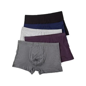 Men's Spandex/Polyester <b>Boxer</b> Briefs-Quick Dry Knitted Fabric <b>Custom</b> Logo Options OEM Service Wholesale Sportswear Supply - Product Image 1