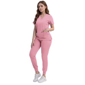 Uniformes Médicos para Mujer, Conjunto de Blusa y Pantalón Quirúrgico de Manga Corta, Accesorios de Enfermería, Ropa de Trabajo para Doctores - Product Image 3