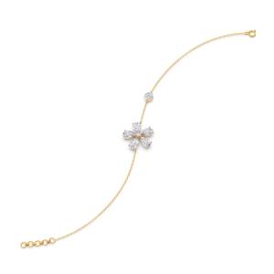 Luxury Everyday Wear Women's 10kt <b>Gold</b> Diamond <b>Bangle</b> Bracelet Princess Cut Natural Diamonds Pave Setting Bracelet - Product Image 2