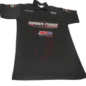 เสื้อโพลีเอสเตอร์พิมพ์ลายสแปนเด็กซ์สำหรับกอล์ฟของผู้ชายเสื้อสไตล์สปอร์ต130-150แกรมตามสั่ง - Product Image 1