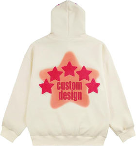 Sweat à capuche oversize en molleton pour homme, coupe classique, personnalisable avec impression numérique, 100 % coton épais, collection automne - Product Image 2