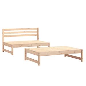 Conjunto Modular de Muebles de Jardín de Madera de Pino Natural y Contrachapado - Product Image 2