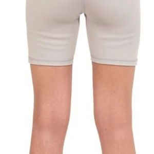<b>Women's</b> Light Beige High Waist Biker <b>Shorts</b> <b>Knee</b> <b>Length</b> Stretch Fitted Athletic <b>Shorts</b> Yoga Workout Running Fitness Training - Product Image 5