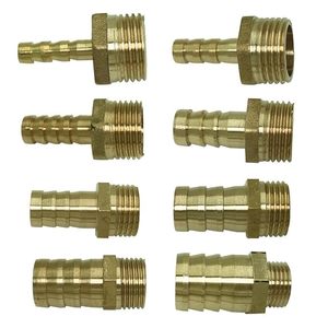 AOL Thread Female Joints Straight Pipe Brass Smooth <b>Quick</b> Connect Water <b>Connectors</b> hose Barb Male Adapter (AOL-051) - Product Image 6