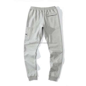 Hot Selling <b>Men's</b> Customized Embroidery Fleece Gym <b>Jogger</b> Pants Casual Sports Grey Pants with Mid Waist for Running - Product Image 2