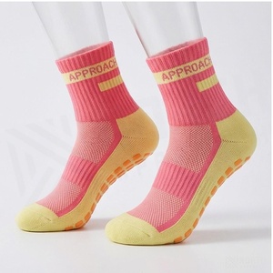 North Approach Ankle <b>Socks</b> Pink Yellow Breathable <b>Running</b> <b>Socks</b> for Adults Summer Season - Product Image 3