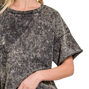 Camiseta de Mujer con Lavado Ácido Personalizado, Logotipo de Festival Personalizado, Colores y Tallas a Medida, Alta Calidad, 100% Algodón Canvas Transpirable - Product Image 5