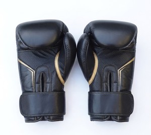 Guantes de Boxeo de Cuero Vacuno Profesionales con Logotipo Personalizado, Guantes de Entrenamiento de Artes Marciales Transpirables, Correa de Muñeca Ajustable, para Gimnasio y Combate - Product Image 2