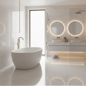 Carreaux de porcelaine numériques antidérapants grand format modernes 120 x 120 cm pour espaces résidentiels, commerciaux et scolaires - Product Image 1