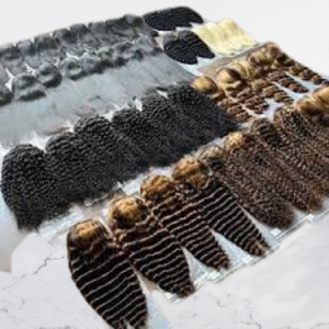 Perruques en cheveux humains longs à 250 % de densité |   Perruque Lace Frontale Épaisse et Volumineuse, Taille de Bonnet Moyenne, Cheveux Remy, Sans Colle - Product Image 1