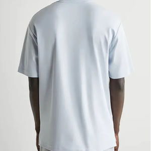 Camisetas de Hombre Extra Grandes al Por Mayor, Camisetas de Algodón de Manga Corta con Logotipo Personalizado, Camisetas Lisas de Talla Grande para Hombre - Product Image 4