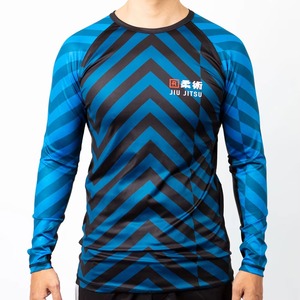 T-shirt de compression pour hommes MMA BJJ avec logo personnalisable, respirant, manches courtes, impression par sublimation en gros - Product Image 1