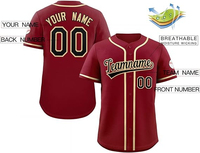 Jersey Baseball Ukuran Besar Terbaru 2026, Tren, Bernapas, Nyaman, Cepat Kering, Custom, World Baseball Classic 100%