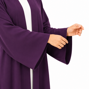 Luxury Front Open Kimono Abaya Soft Flowing Casual Abaya Designer Beaded Abaya <b>Dress</b> Premium Saudi Style Abaya - Product Image 2
