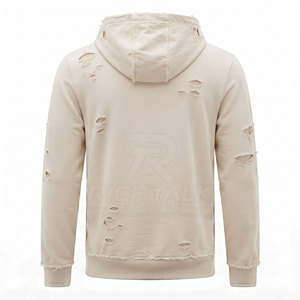 Sweat-shirts brodés sur mesure effet vieilli 100% coton, vêtements d'hiver streetwear de haute qualité, respirants et écologiques - Product Image 2