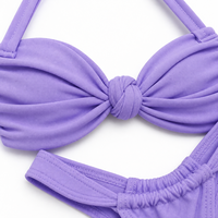Desain Tali Warna Solid, Desain Kerut Terowongan, Tali Lebar, Tali Leher, Tali Bahu, Bikini Kustom