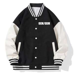 SIALVERSE Custom Designed Waterproof Varsity Baseball Jacket Student Uniform Casual Coat Covered Button Ladies Adults <b>Kids</b> - Product Image 3