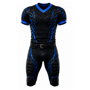 Uniforme de football américain, durable, idéal pour les entraînements, coupe ajustée. - Product Image 1