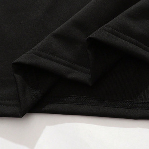 Luxury <b>Rhinestone</b> Sleeve Shirts For Mens Oversized Solid Color Crew neck Casual Streetwear <b>Top</b> Premium 100% Cotton Clothing OEM - Product Image 3