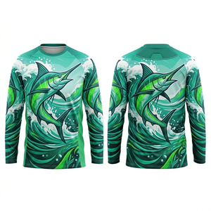 Nueva Camiseta de Pesca Unisex con Diseño Personalizado, Impresión por Sublimación Completa, Manga Larga, Protección UV, Secado Rápido, Transpirable, para Deportes al Aire Libre - Product Image 5