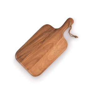 Planche à découper élégante en bois de Neem naturel - Ustensile de cuisine écologique et durable pour couper le pain, le fromage, les légumes - Léger - Product Image 5
