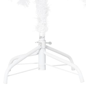 Arbre de Noël artificiel pré-éclairé en PVC blanc de 70.9 pouces avec jeu de boules - Product Image 5