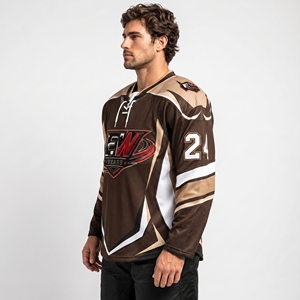 Maillot de hockey sur glace de performance, conçu avec des matériaux légers, une coupe flexible et une qualité durable pour les matchs de compétition - Product Image 3
