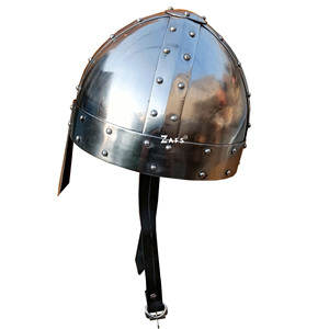 Casque Normand Fait Main en Acier Doux Poli, Casque d'Armeur avec Doublure Intérieure en Cuir pour Cosplay, Collection et Décoration - Product Image 4