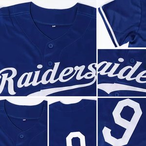 Camiseta de Béisbol Personalizada para Hombre, Azul Marino, Sin Mangas, Nombre del Equipo 00, Impresión Digital, Transpirable, Talla Grande, Absorbe la Humedad, Corte Regular - Product Image 6