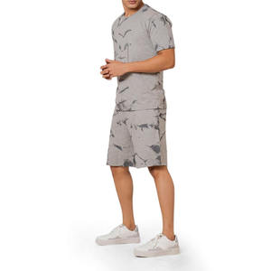 Running Summer Wear 180GSM Cotton <b>Men's</b> T-Shirt & Short <b>Set</b> Streetwear Comfortable <b>2</b> <b>Piece</b> Tee Shirt Short <b>Sets</b> for <b>Men</b> - Product Image 4
