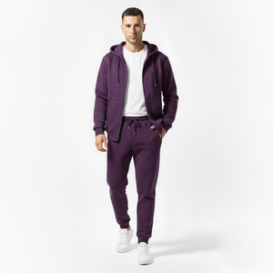 ชุดวอร์มผู้ชายผ้าฟลีซพิมพ์ลายคุณภาพสูงปี 2026 ผ้าฝ้าย 100% แบบมีฮู้ด ระบายอากาศ กันลม ดีไซน์ 2 in 1 - Product Image 1