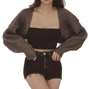 Women Crop <b>Cardigans</b> <b>Sweater</b> Fashionable Design For Ladies With High Quality Wholesale Price From Bangladesh - Product Image 3