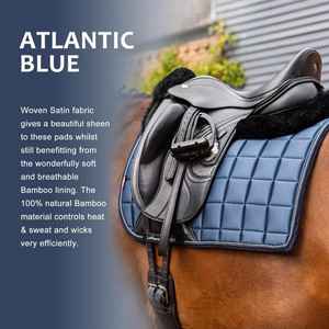 YASH SPORTS Fabricant – Tapis de selle d'équitation de dressage et de saut, en tissu extérieur, à absorption des chocs, avec sangle – Vente chaude - Product Image 6