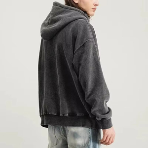 Sudaderas con capucha para mujer con lavado ácido, antibacterianas, de moda, precio mayorista, MOQ bajo, novedad. - Product Image 4