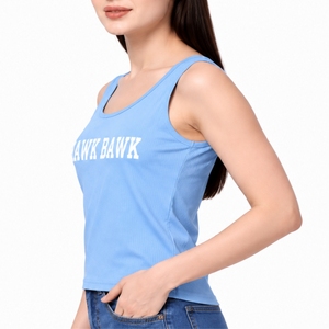 Camiseta sin Mangas para Mujer, Calidad Premium, Algodón Suave, Tejido Transpirable, para Gimnasio, Fabricación Directa de Fábrica, Personalizada - Product Image 3